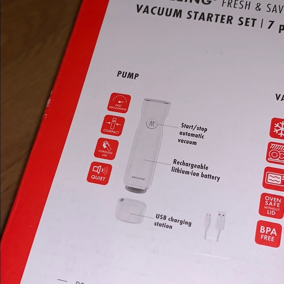 NIP Zwilling Fresh & Save Vacuum Starter Set - Picture 8 of 15